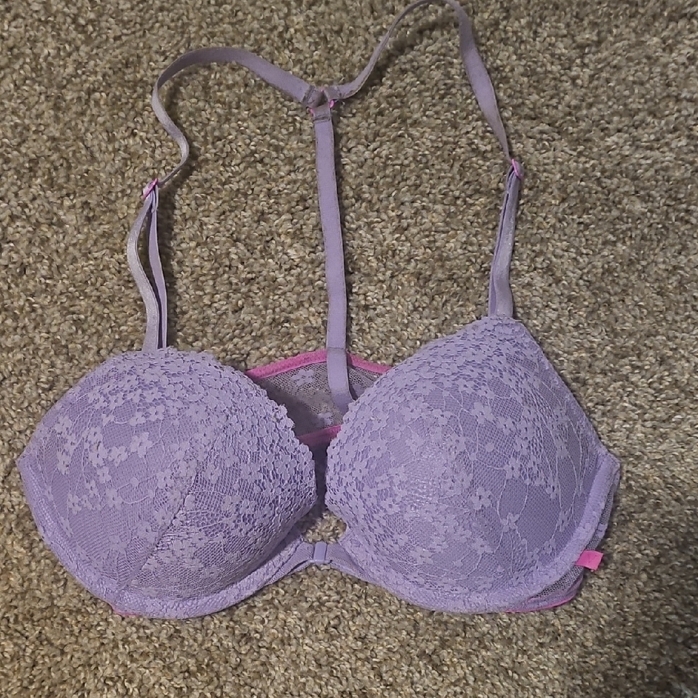 VS Purple T-Back Push Up Bra
